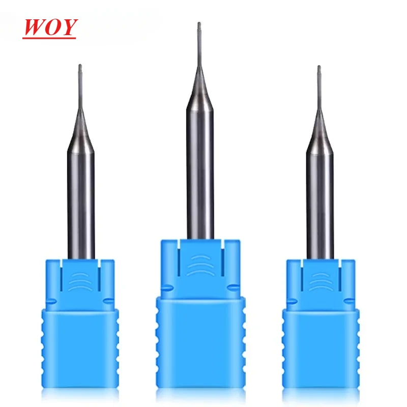 

WOY 2-Flute Straight Shank Micro Diameter Graphite Flat/End Nose End Mill CNC Process Diamond Coated Carbide Milling Cutter