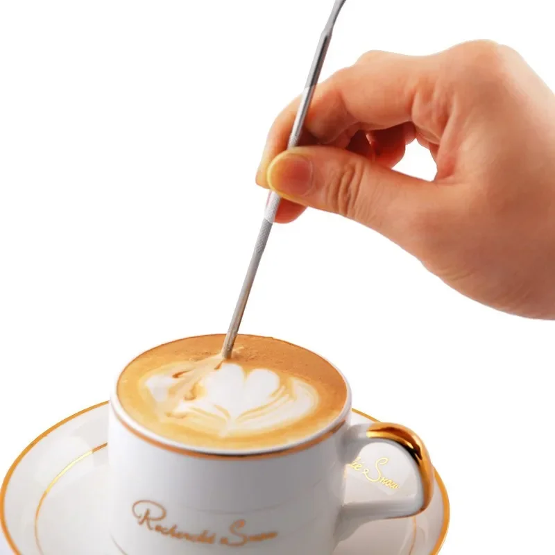 

Barista Cappuccino Espresso Coffee Decorating Latte Art Pen Tamper Needle Creative High Quality