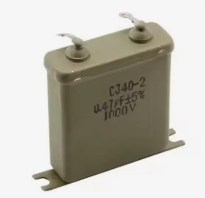 CJ40-2 0.47uF 1000V 5% Solder Lug Leads Metalized Paper in Oil Capacitor
