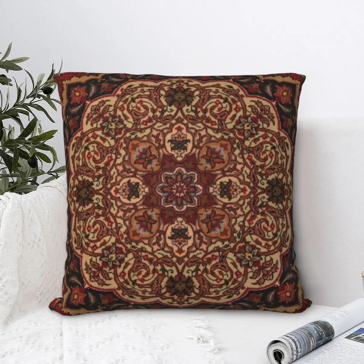 

Eastern Accent Vintage Persian Pattern Pillowcase Printed Polyester Cushion Cover Decor Pillow Case Cover Home Drop Shipping 18"