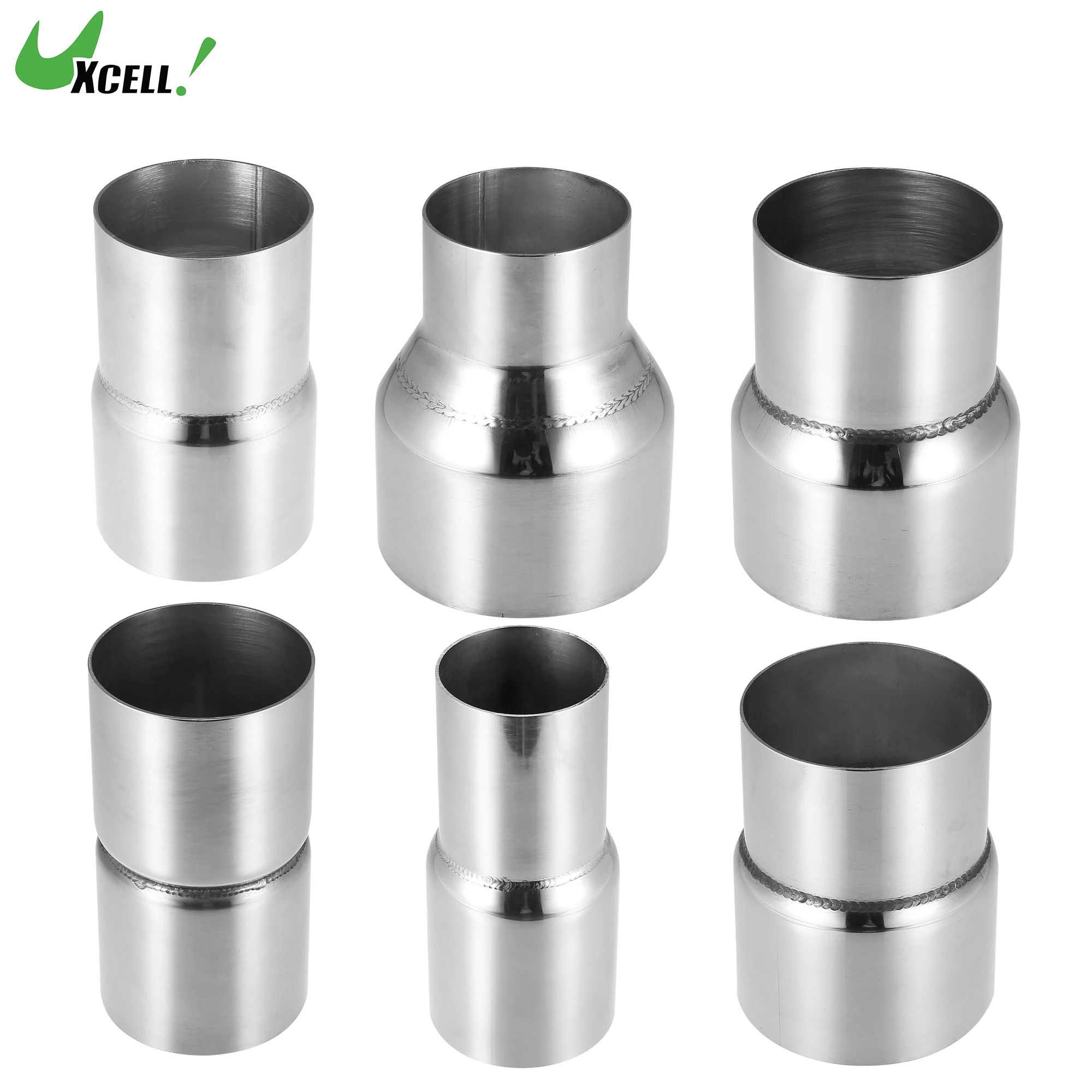 

UXCELL 51mm 57mm 63mm 70mm 77mmm 89mm Stainless Steel Universal Exhaust Pipe Adapter Reducer Connector Pipe Tube