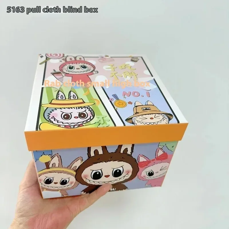 New Labubu Cute Grain Blind Box Cartoon Resin Three Dimensional Universal Stickers Doll Grabbing Machine Doll Blind Box