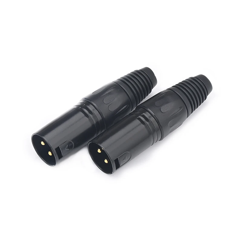 8PCS HiFi XLR Plugs High Quality 3Pin Gold Plated Male and Femal XLR Connector for XLR Cable Solder
