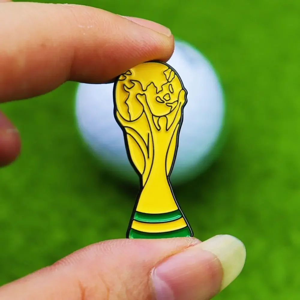 Trophy Golf Ball Marker Hat Clip Portable Removable Magnetic Hat Clip Victory Lightweight Golf Ball Marker Golf Bags Caps
