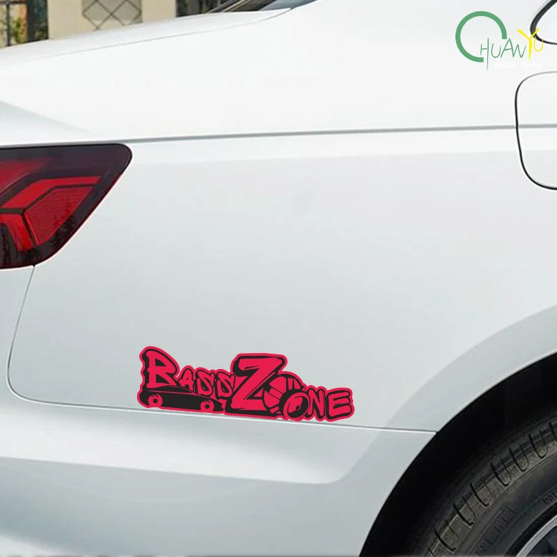 Creative and Fun Bass Zone Funny Car Stickers and Decals Vinyl Car Stickers on the Bumper