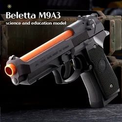 Beretta 92F Toy Gun Soft Bullet Gun Pistol Shell Throwing Continuous ,Blowback , Outdoor Sports Shooting Games