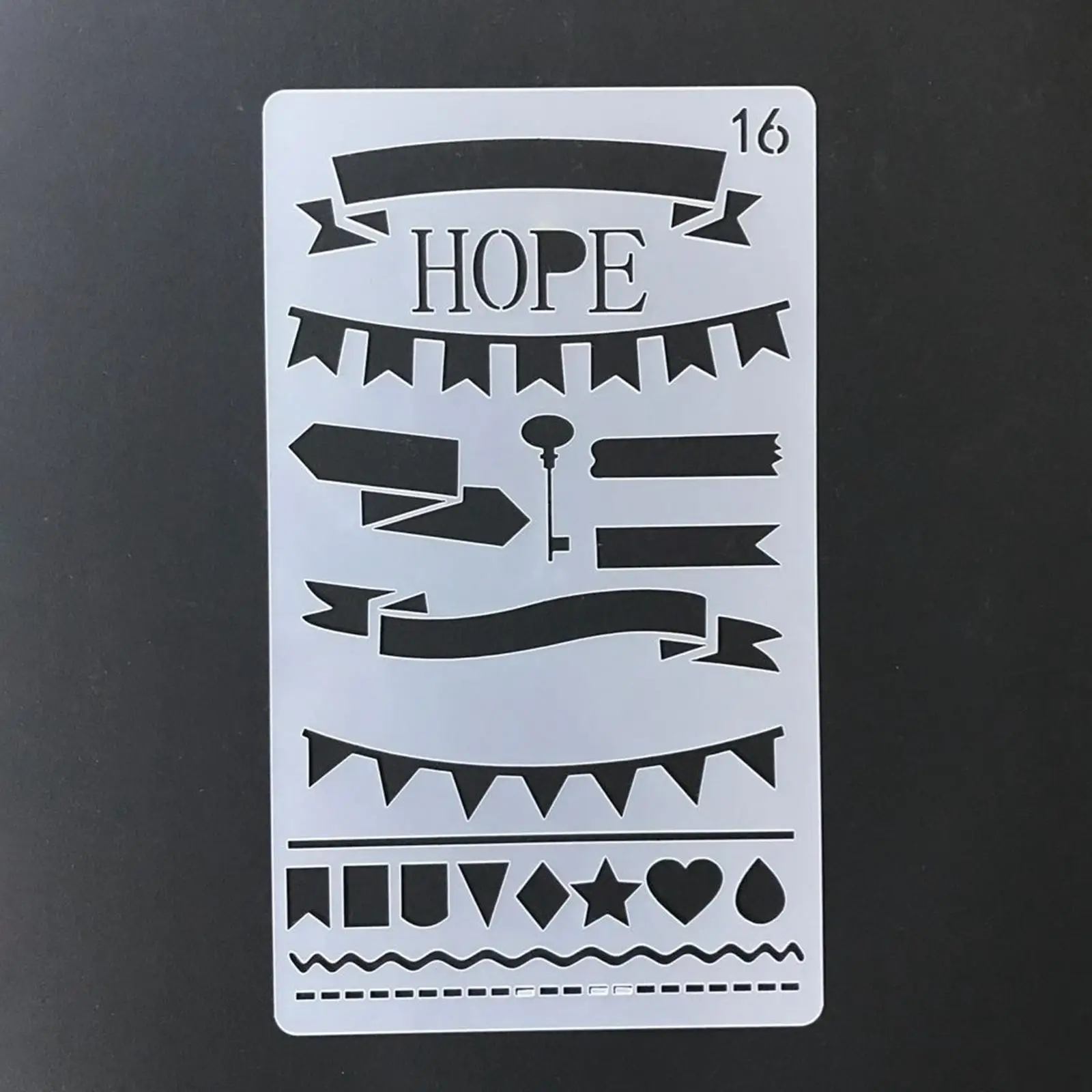 20 Pieces Painting Stencils Pattern Stencils Mixed Reusable Drawing Stencils Templates for Planner Wood Furniture Card Making