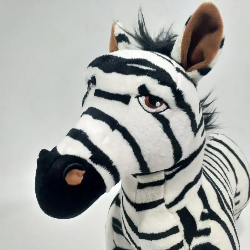 Disney roi Lion de la Jungle zèbre poupée dessin animé en peluche jouet mignon zèbre Thurston Sukari poupée cadeau d'anniversaire