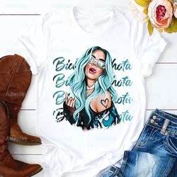 Karol G Bichota Music Singer Graphic Rapper Harajuku Tops Summer Graphic Tees Women T-shirt Clothes Girl T Shirt ,Drop Shipping