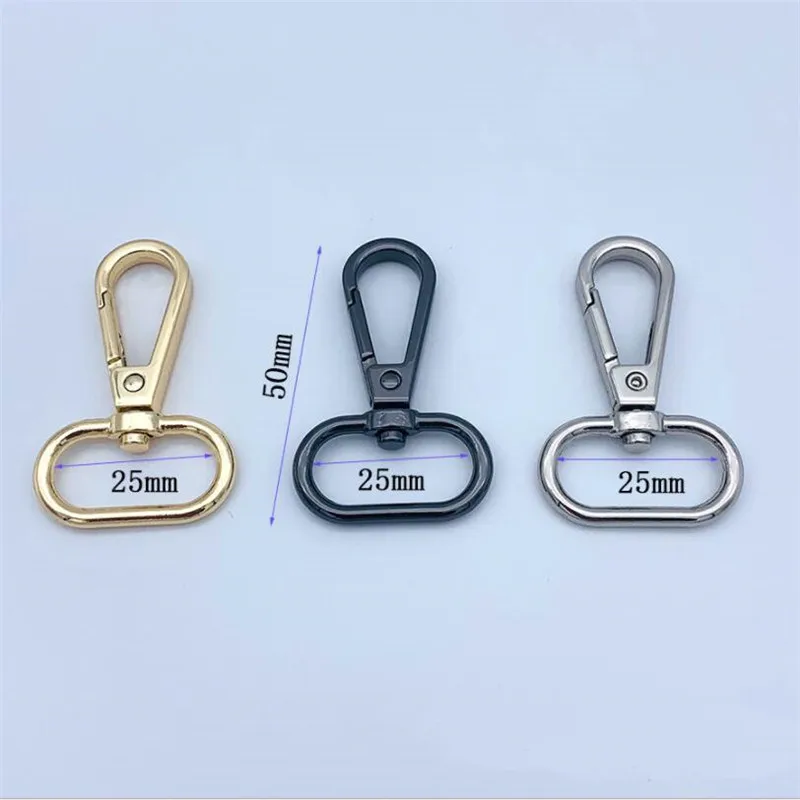 5pcs 14/16/20/25/32/38mm Swivel Lobster Clasp Keychains Closure For Rotating Hook Key Fob Carabiner Bag Making Supplies Crafts