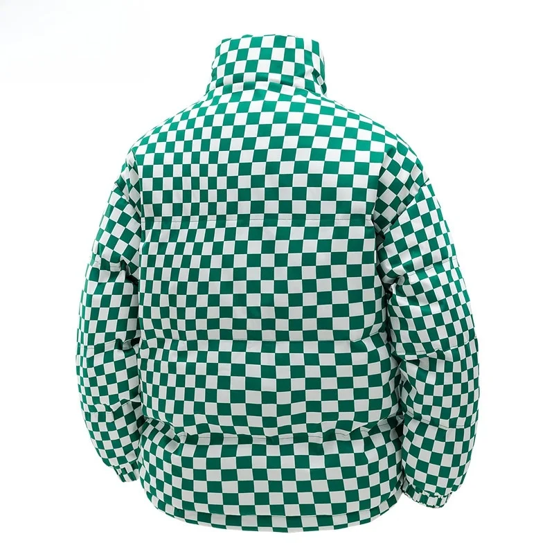 WASSUP Nuraya العلامة التجارية العصرية الرجال القطن Jaet شتاء 2025 جديد Sle Thiened الوقوف طوق معطف رياضي فضفاض الدفء #4