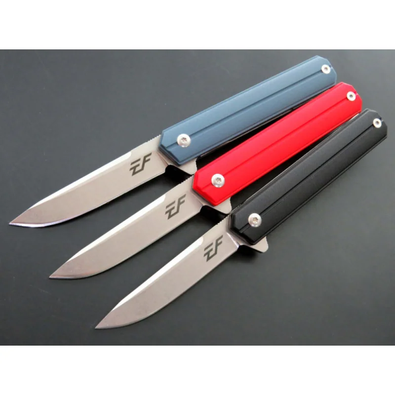 EF64 folding knife D2 steel knife G10 handle ball bearing outdoor hunting camping fruit knife EDC tool