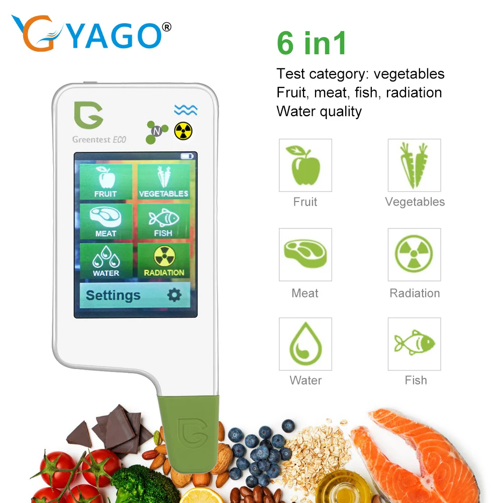 GREENTEST ECO 5F Digital Food Nitrate Tester Concentration Meter Rapid Analyzer Fruits/ Vegetables /Meat/ Fish/Food Tester