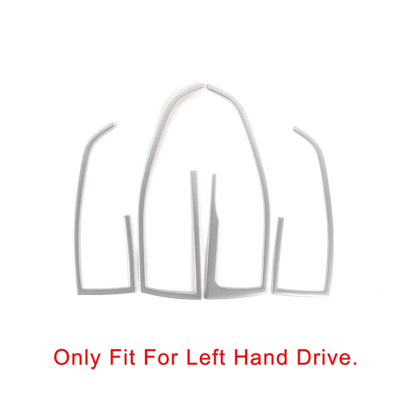 Stainless Steel Window Glass Lifting Buttons Frame Cover Trim 4Pcs For Audi Q3 2013-2017 Car Door Armrest Panel Decoration