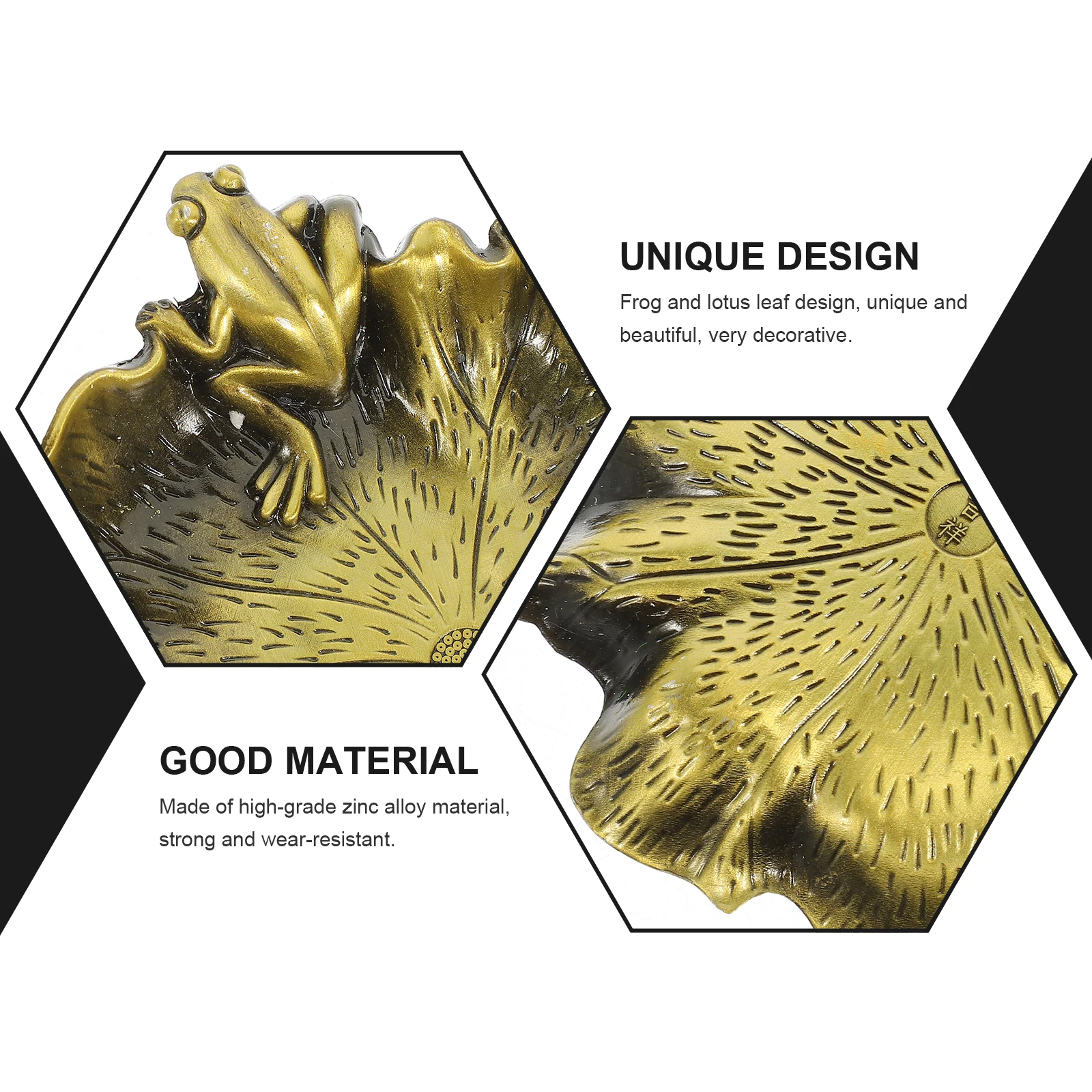 

Frosted Zinc Alloy Dish Ornament Retro Style Decorative Ink Container Multi-Functional Exquisite Brush Holder