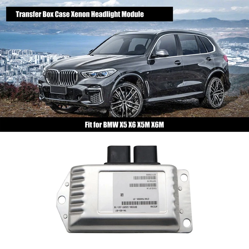 

27607569969 Car Transfer Box Case Xenon Headlight Module Fit For BMW X5 X6 X5M X6M 9L268850 Parts Kits