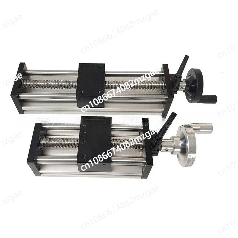 Linear Guide Sliding Table Motion Module with Transmission Ball Screw, Manual Rocking Wheel & Cross Lift Mechanism