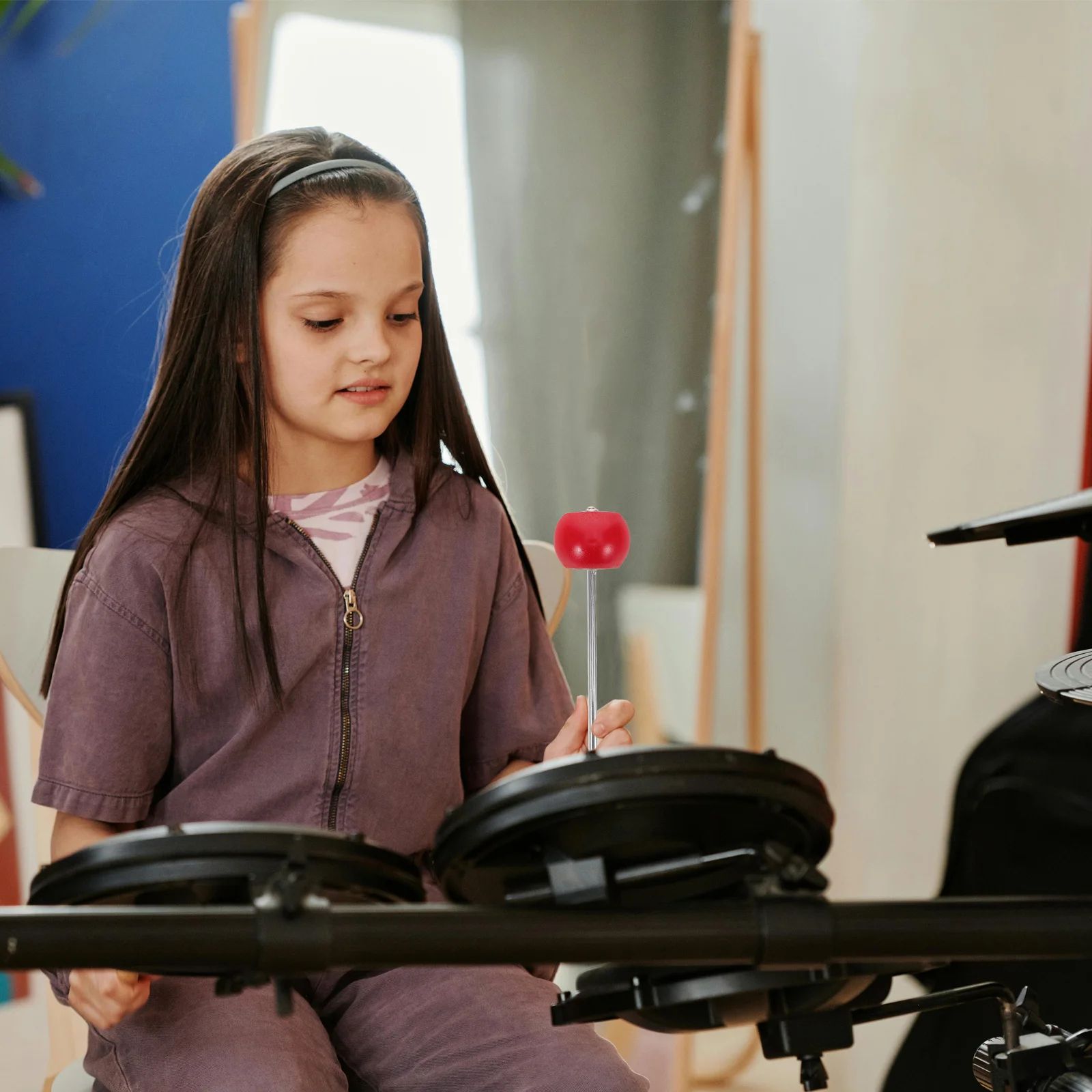 

Bass Drum Pedal Beater Wood Hammer Head Percussion Instrument Replacement Part for Professional Drummers Pedal Beater