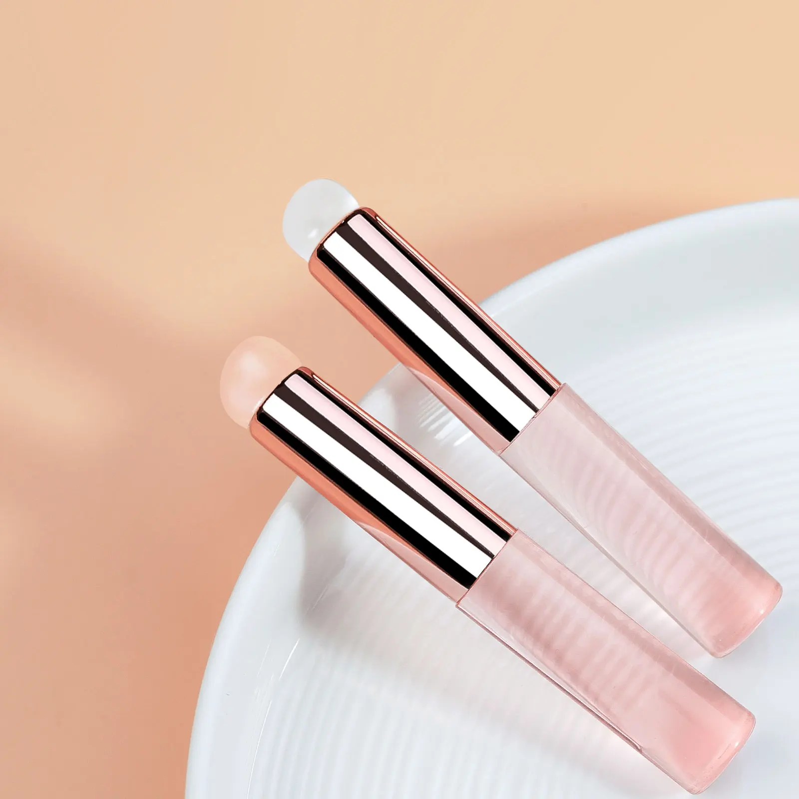 Nail Art Glitter tools gel pen shade silicone stick portable multi-functional re-use nail brush lip brush special tools
