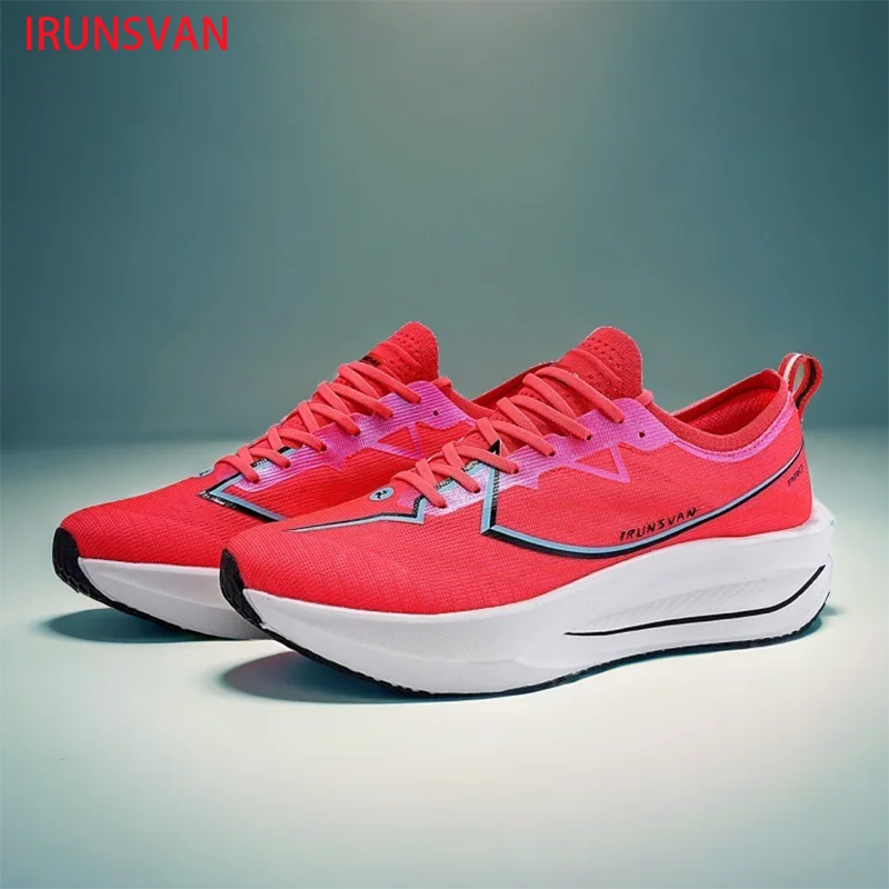 

IRUNSVAN Men's Carbon Plate Marathon Racing Wear resistant Running Shoes Breathable Anti slip Lightweight Women's Sports Shoes