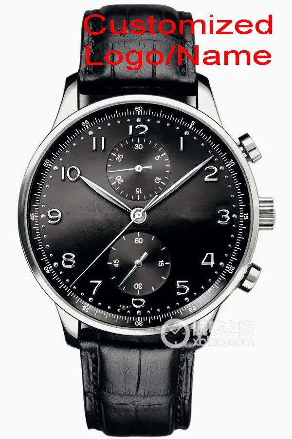 

Customized Luxury Automatic Mechanical Mens Watch 46mm Blue Black Dial Sapphire Glass Comfortable Rubber Bracelet Luminous