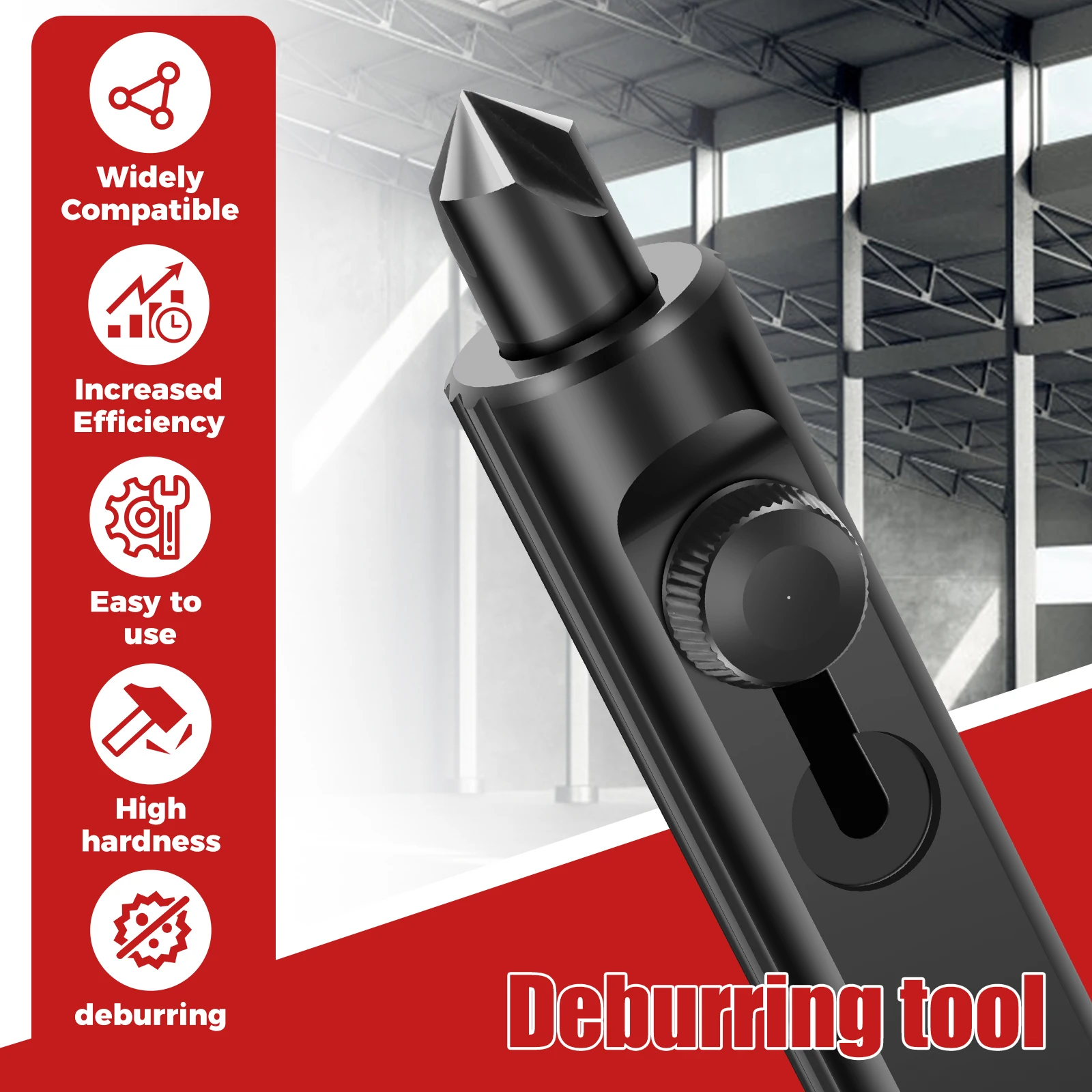 

Rimming and Deburring Tool High Strength Steel Tubing Deburring Hand Tool Rustproof for 3/6 Inch to 1/2 Inch OD Tubing