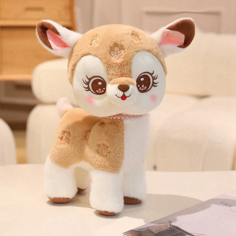 

Kawaii Giraffe Christmas Series Stuffed Colorful Deer Soft Plush Toys Sofa Decoration Birthday Festival Present