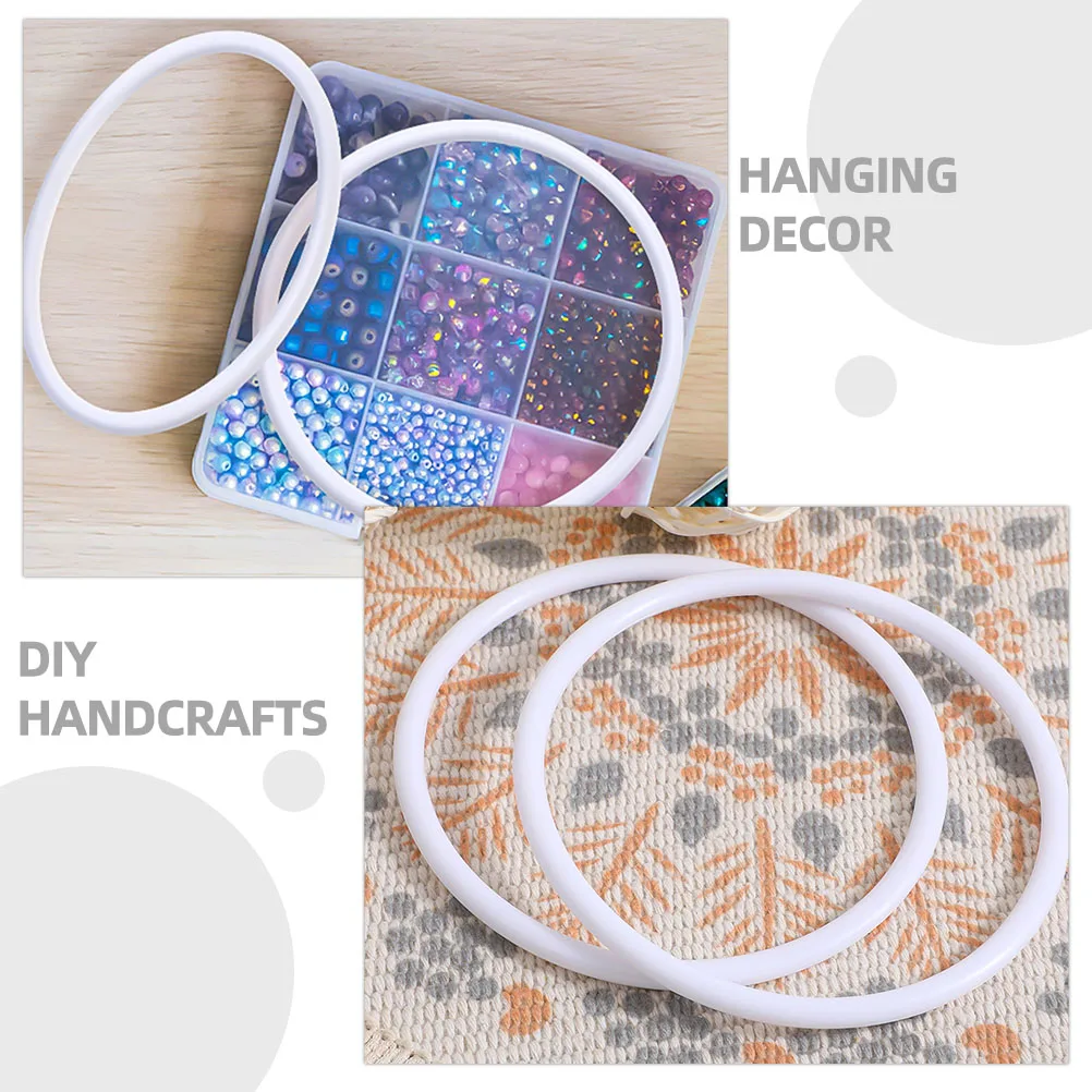 

50Pcs Plastic Floral Hoops for Decoration DIY Craft Rings Wreath Making Party Supplies Plastic Rings Floral Hoop