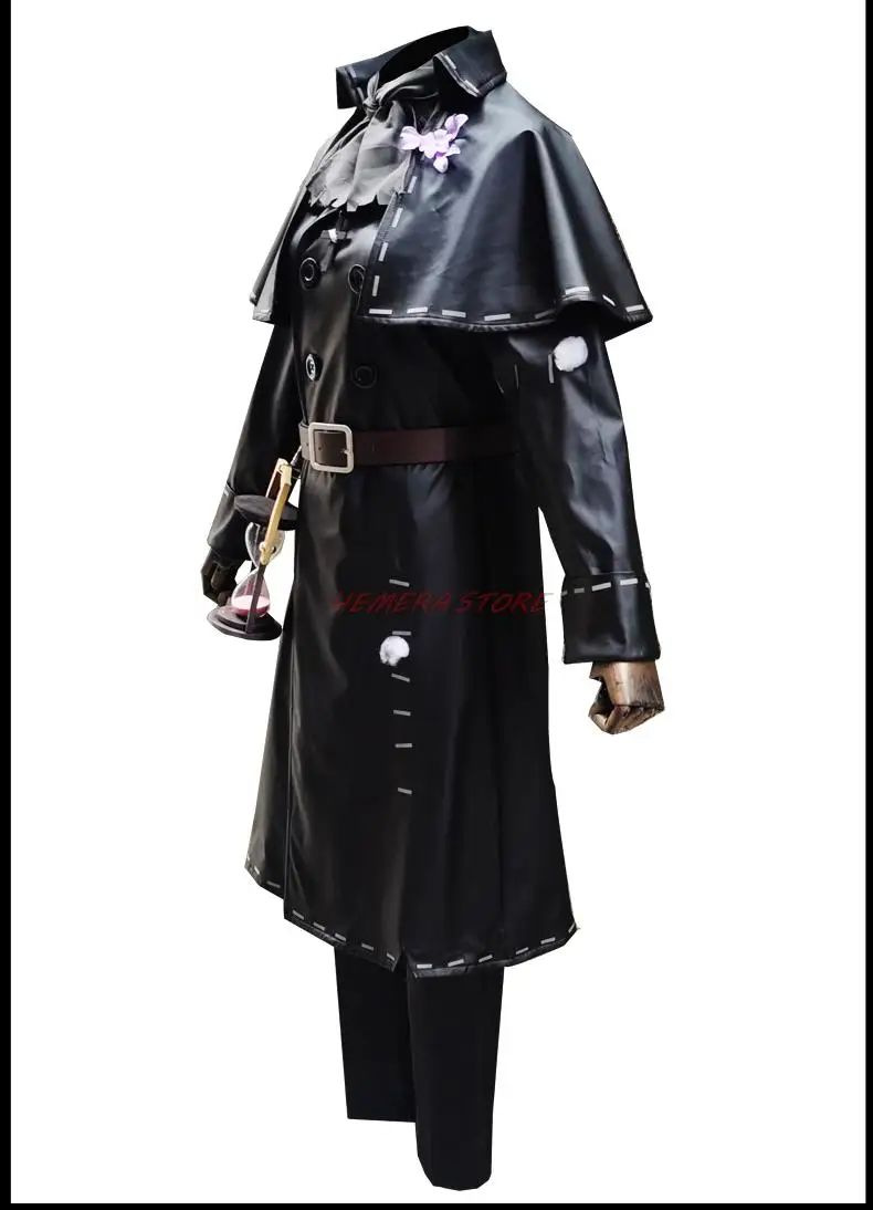 Game Identity V Costumi Cosplay Grave Keeper Andrew Kreiss Costume Cosplay Pelle originale Uniformi nere Costume Abiti Survivor