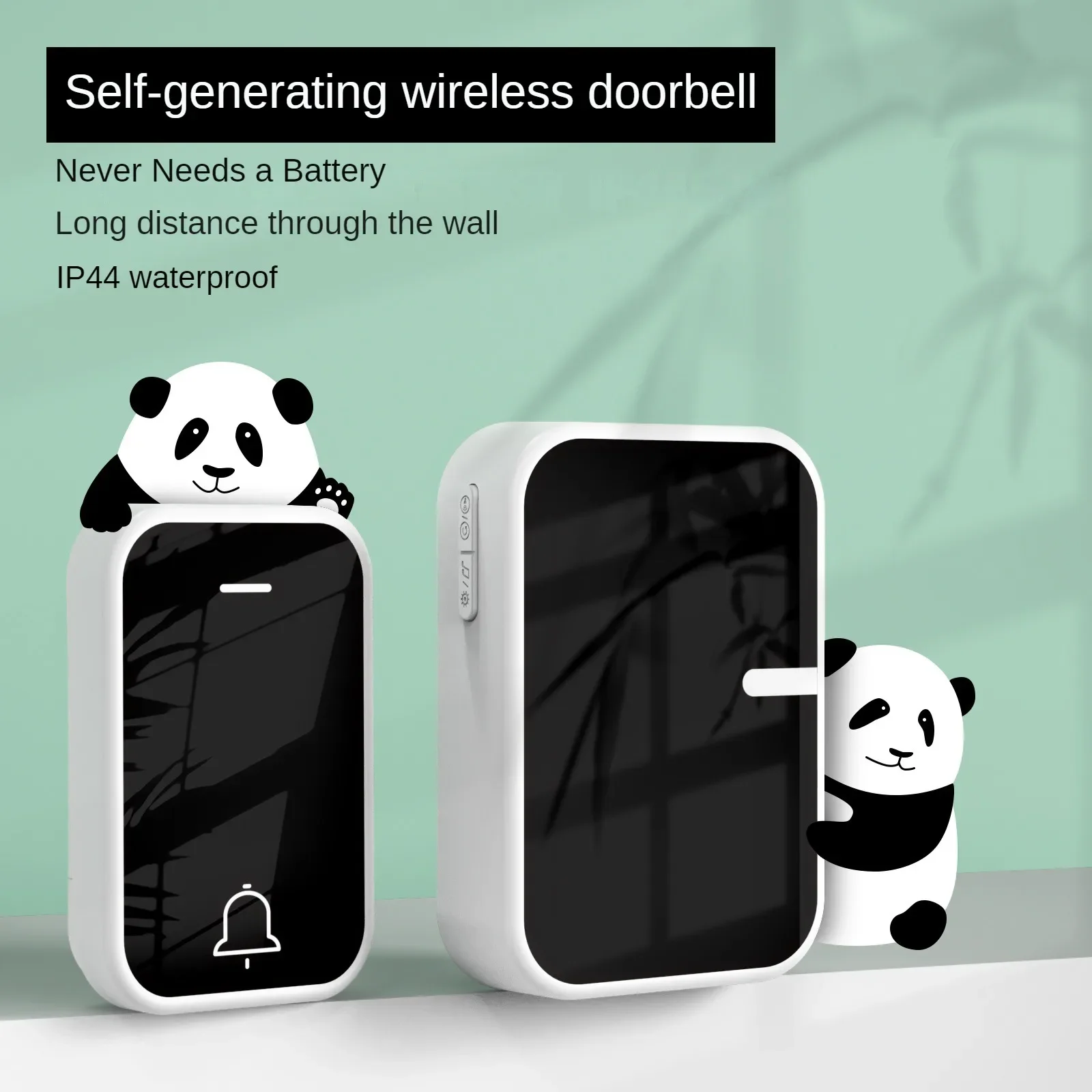 No Battery Self-powered Doorbell Home Cable-free Remote High Volume Wireless Doorbell No Battery Waterproof Outdoor Villa