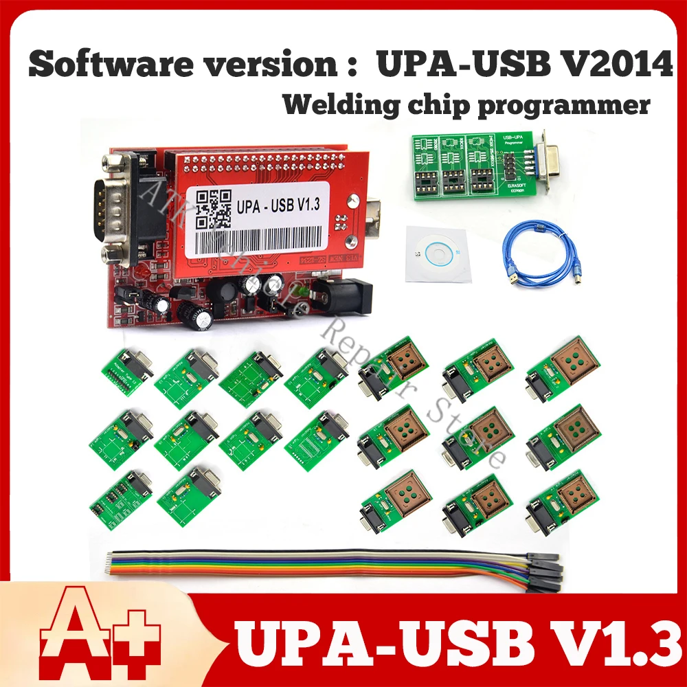 

UPA-USB V1.3 ECU Host UPA USB Tuning Chip with EEPROM ECU Adapter Programmer Diagnostic Tool UPA-USB V1.3 2014 ECU Programmer