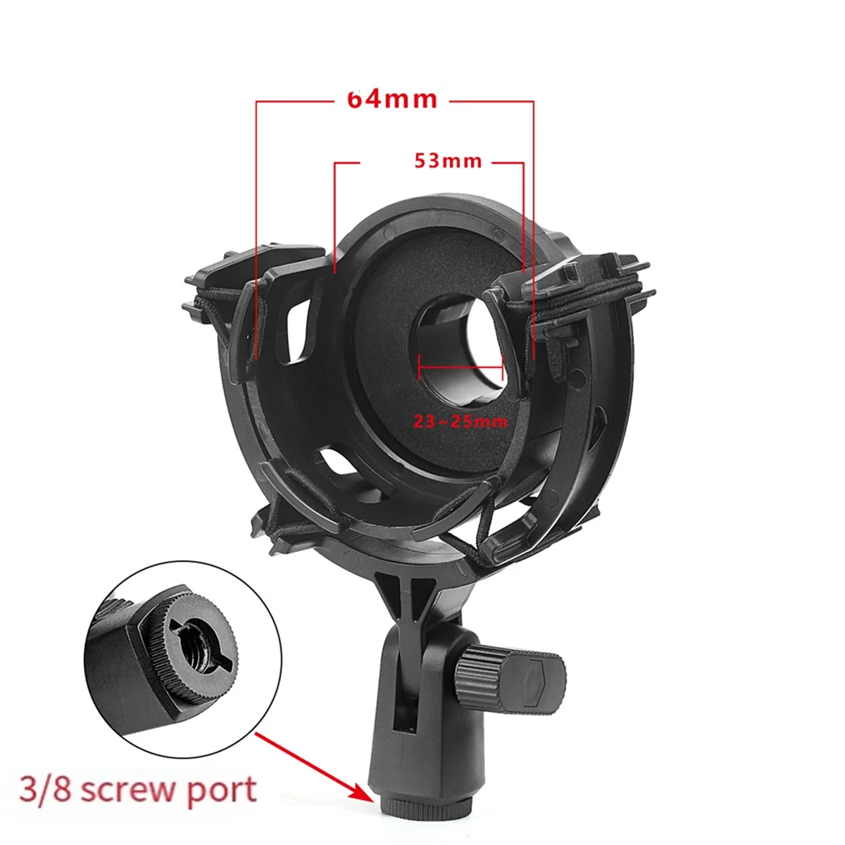 Microphone Shock Mount for Takstar PC-K220 Broadcast Clip Studio Recording Mic Holder Spider Condenser