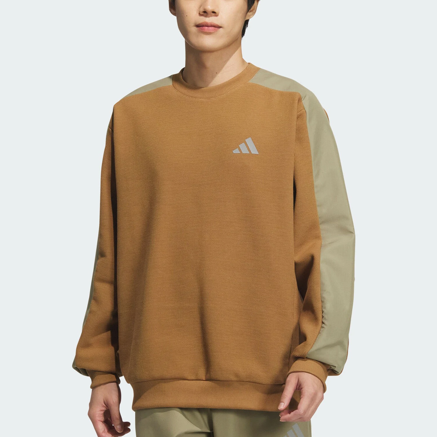 

Adidas genuine New Men's Retro Patchwork Casual Loose Sweatshirt JX1793