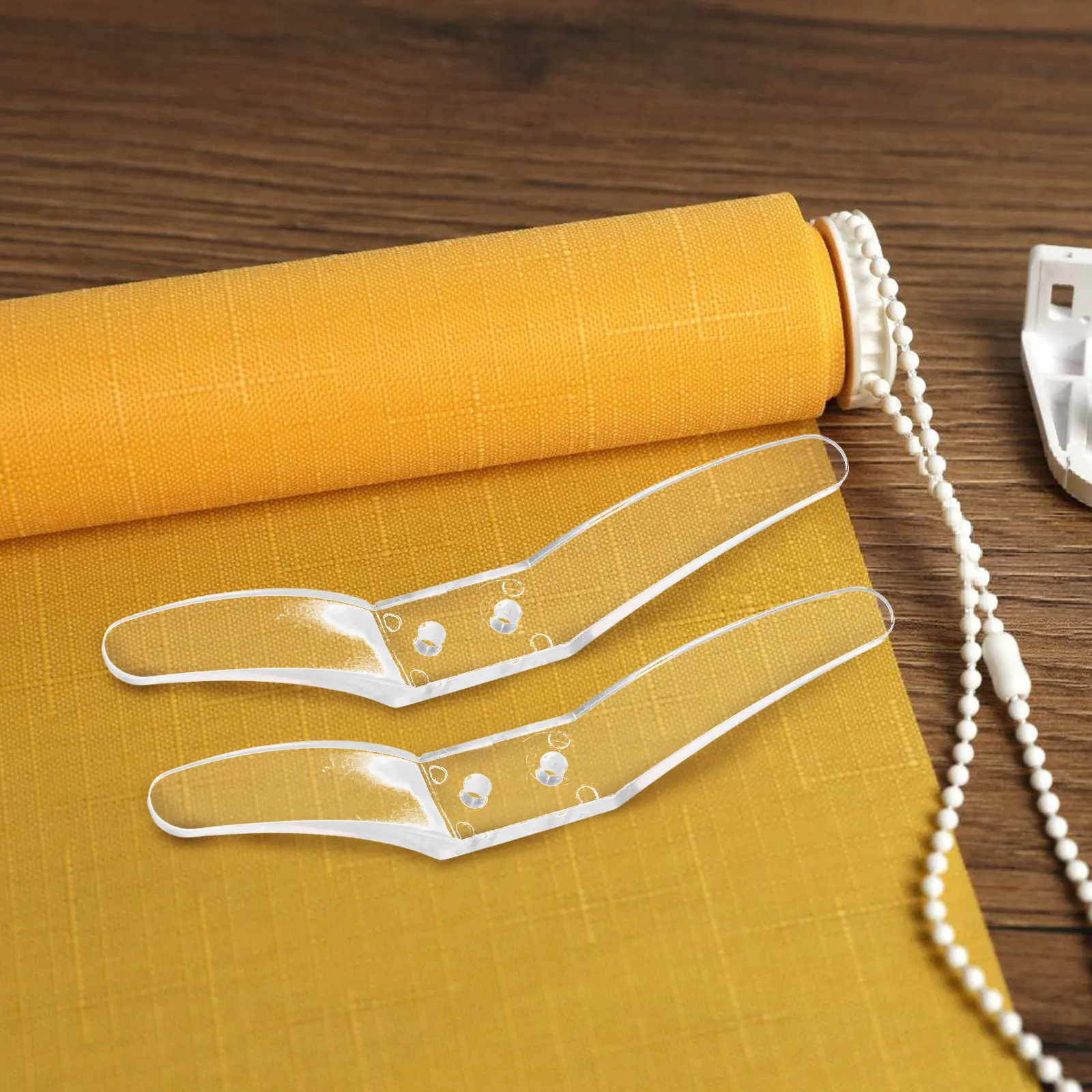 4Pcs Curtain Accessories Transparent Cord Cleats for Blinds Drapery Pull Cord Management Plastic Winders Home Office Use