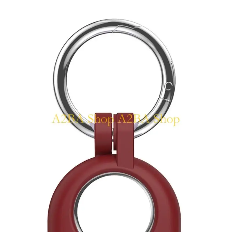 A2BA Stylish Protective Case Keychain Holder for SmartTag2 Trackers Flexible Silicone Cover With Secure Grip Design