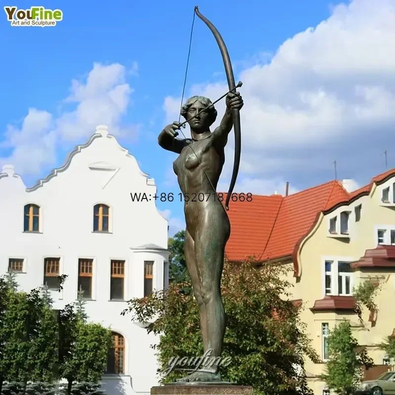 Wmwmnu Contemporary Abstract Art Bronze Sculpture for Galleries Museums Diana Object Home Decor Statue Modern Figurine