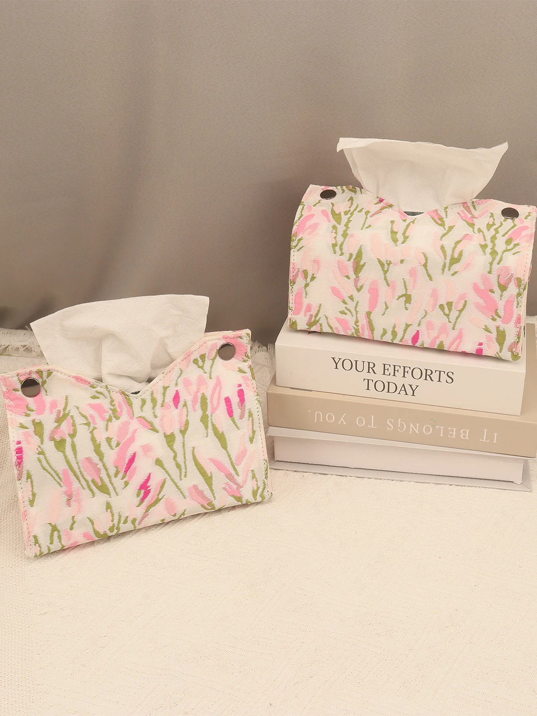 

Коробка для салфеток из ткани для гостиной и офиса, настольная, с эффектом премиум-класса, для чайного столика, с декоративной завязкой