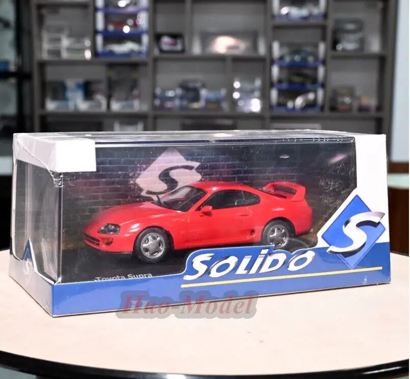 Solido 1/43 For TOYOTA SUPRA MK4 A80 Alloy Diecast Model Car Simulation Kids Toys Boys Birthday Gifts Hobby Display Collection