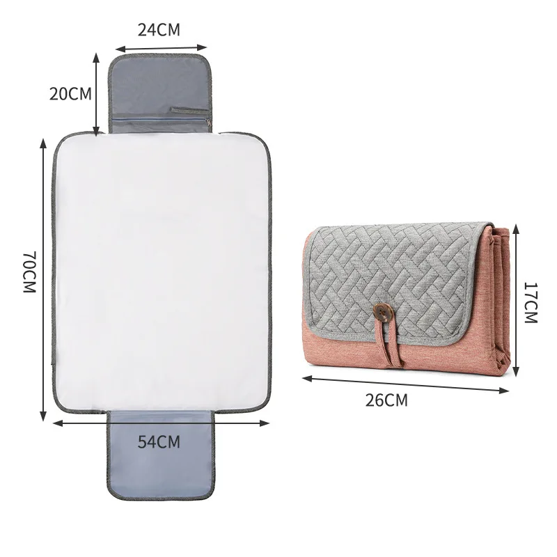 Folding Baby Diaper Pad Portable Infant Diaper Changing Mat for Newborn Waterproof Baby Care Accessories Washable Changing Table