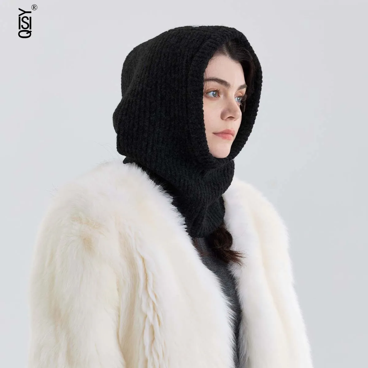 

Classic Knitted Balacrafa Cap for Women's Winter Warmth, Versatile Pullover Woolen Cap