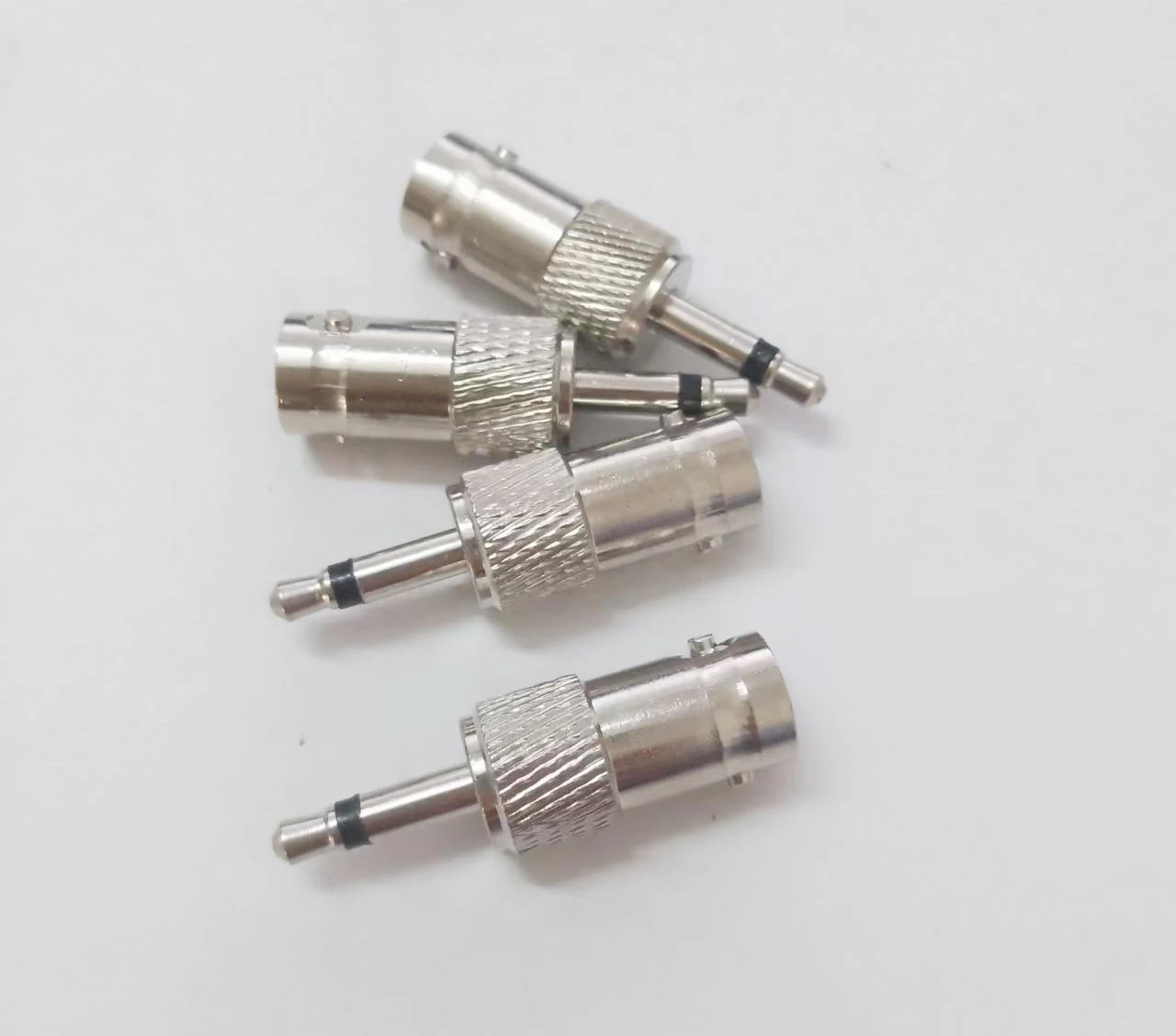 10PCS/LOT BNC Female Jack To 3.5mm Male Mono 1/8