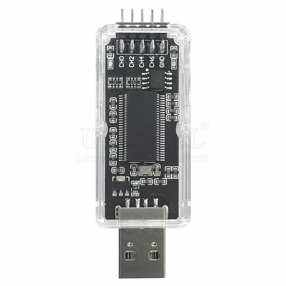 USB Logic Analyzer Module for Linux Win7/10 Microcontroller ARM FPGA Debugging Tool 16-24MHz Sampling 8 Channels