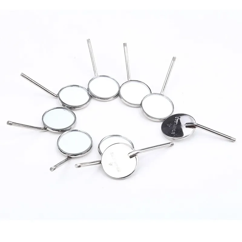 10pcs/set Dental Mouth Mirror Reflector Dentist Equipment Stainless Steel Dental Mouth Mirror Oral Care Tool Set Kit