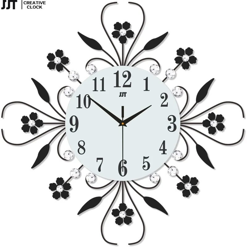 

Fashionable living room wall clock European style silent clock modern dining room bedroom wall clock