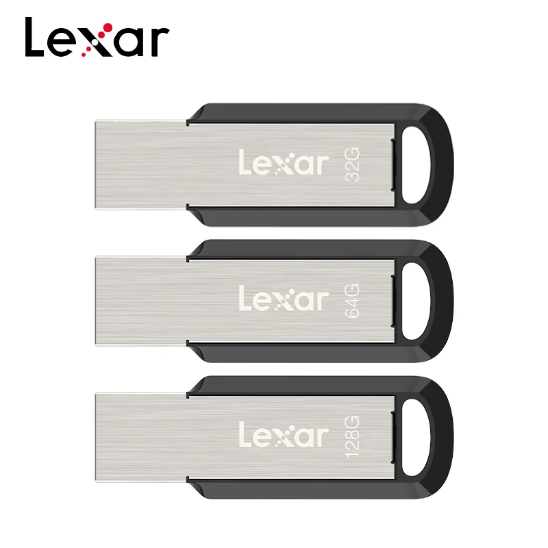 Original Lexar JumpDrive M400 USB 3.0 Flash Drive 32GB Read Max 130MB/s Memory Stick 64GB 128GB 256GB Metal USB Stick For PC
