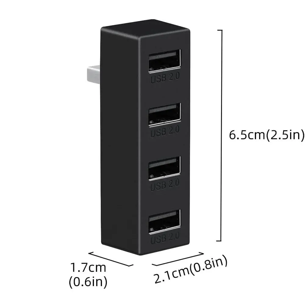 4 porty USB Hub 2.0 dla Xbox serii XSS/XSX, szybki Adapter rozszerzający rozdzielacz Hub na USB