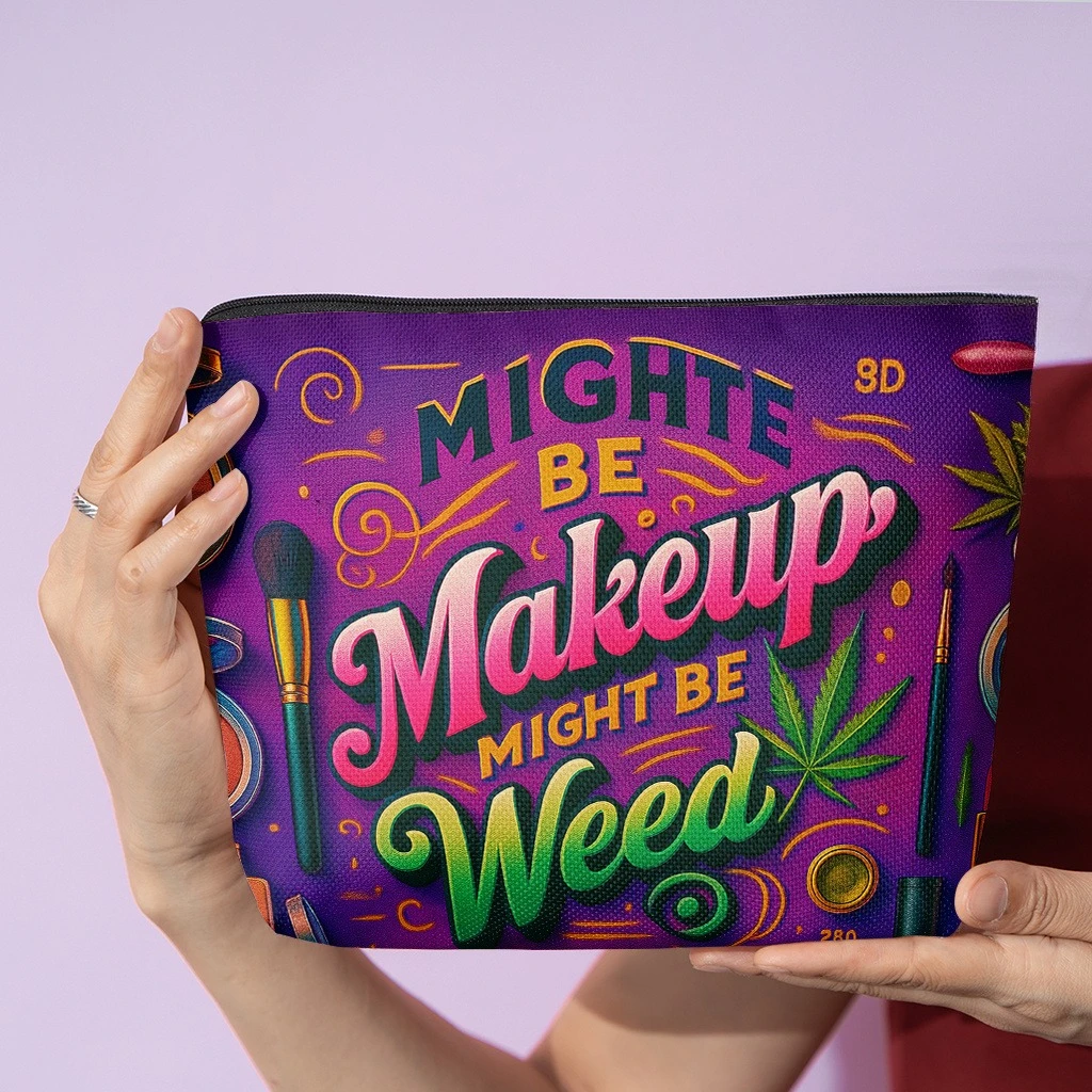 Cosmetics And Cannabis, a Stylish Wallet with a Zipper, a Snack Bag for Work, a Skincare Storage Pouch
