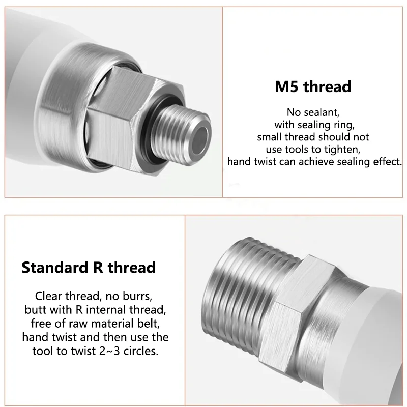 MSC Type Pneumatic Thread High Speed Rotary Joint NRC KSH NRL KSL Bend-through Quick Connector Straight Pipe Fitting 4mm 6mm 8mm