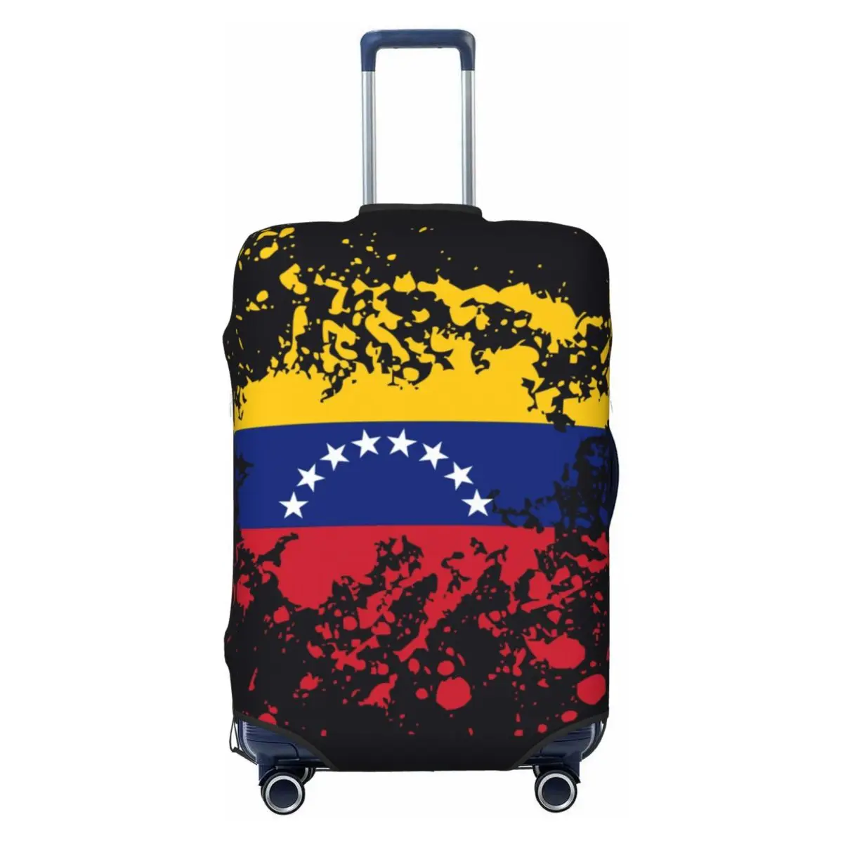 

Флаг Венесуэлы, чернила, брызги, чехол для багажа, забавный защитный чехол для чемодана Боливарской Республики Венесуэли, костюм для 18-32 дюймов