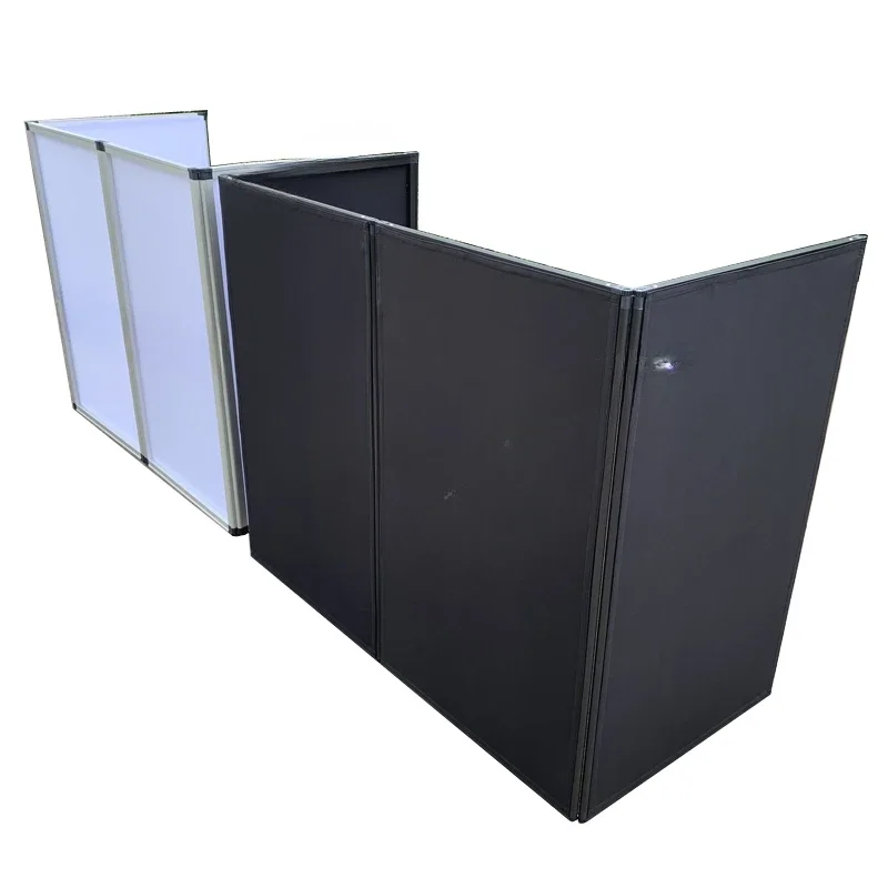 Professional Audio DJ Booth Foldable Cover Screen Decks DJ Event Facade Booth with carrying bags